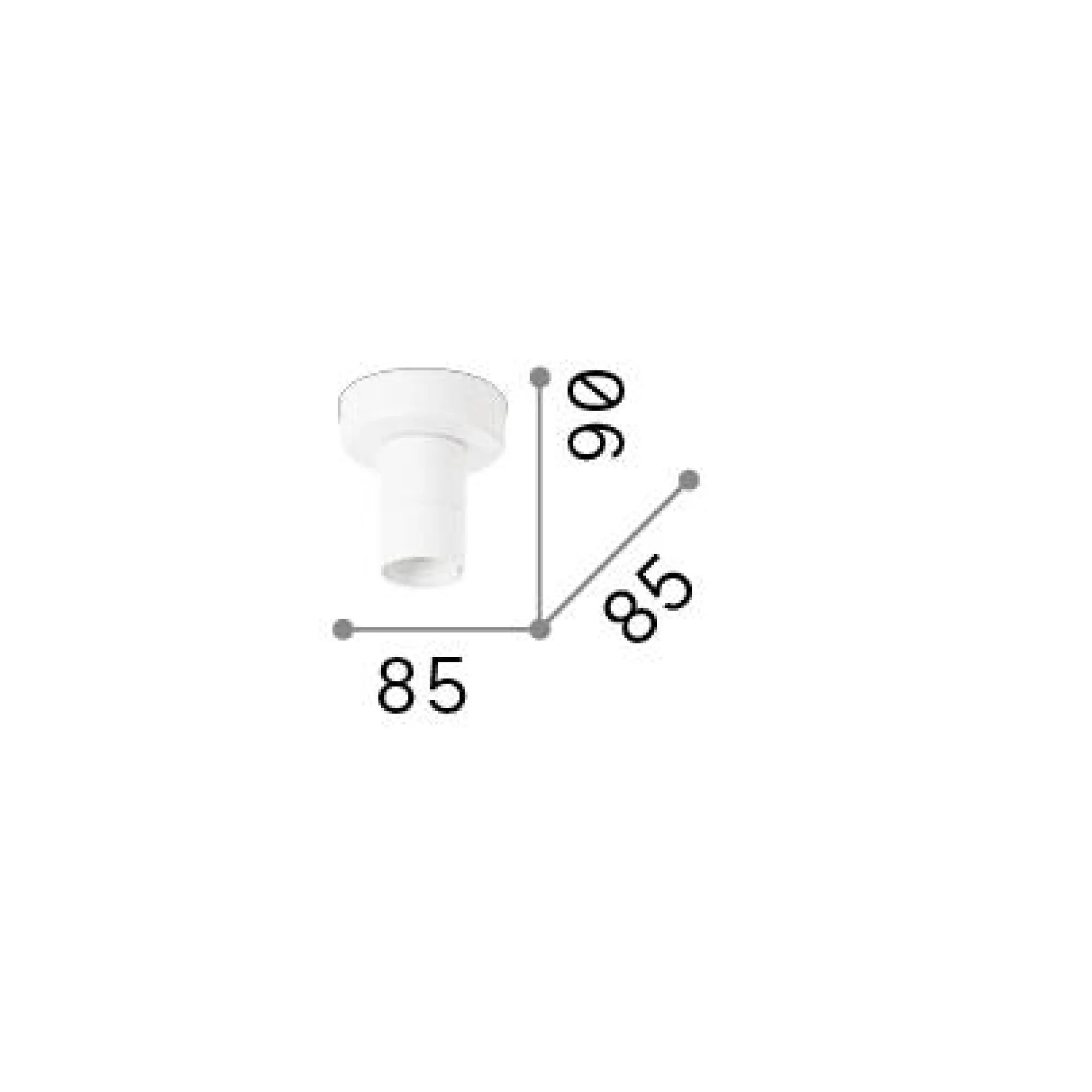 Ideal-Lux - Lampada da soffitto SET UP MPL1, 9 x 9 x h9 cm,<Dmora Hot