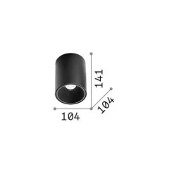 Ideal-Lux - Lampada da soffitto NITRO PL ROUND D10 , 10 x 10 x h14 cm,<Dmora Sale