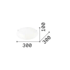 Ideal-Lux - Lampada da soffitto LANA PL2, 30 x 30 x h10 cm,<Dmora Best