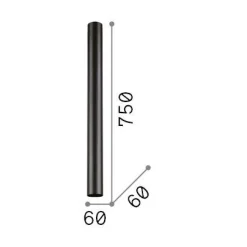 Ideal-Lux - Lampada da soffitto LOOK PL1 H75 , 6 x 6 x h75 cm,<Dmora Cheap