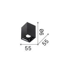 Ideal-Lux - Lampada da soffitto NITRO PL SQUARE D05 , 6 x 6 x h9 cm,<Dmora Fashion