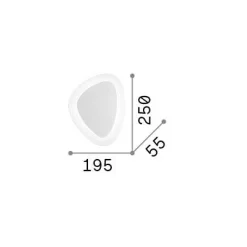 Ideal-Lux - Lampada da soffitto GINGLE AP D25, 25 x 20 x h6 cm,<Dmora Flash Sale