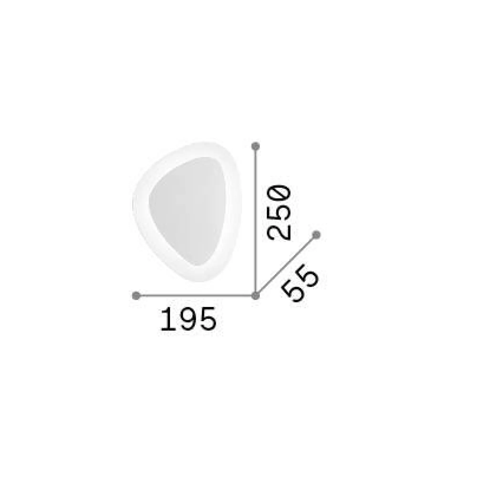 Ideal-Lux - Lampada da soffitto GINGLE AP D25, 25 x 20 x h6 cm,<Dmora Flash Sale