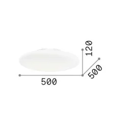Ideal-Lux - Lampada da soffitto SMARTIES PL3 D50, 50 x 50 x h12 cm,<Dmora Outlet