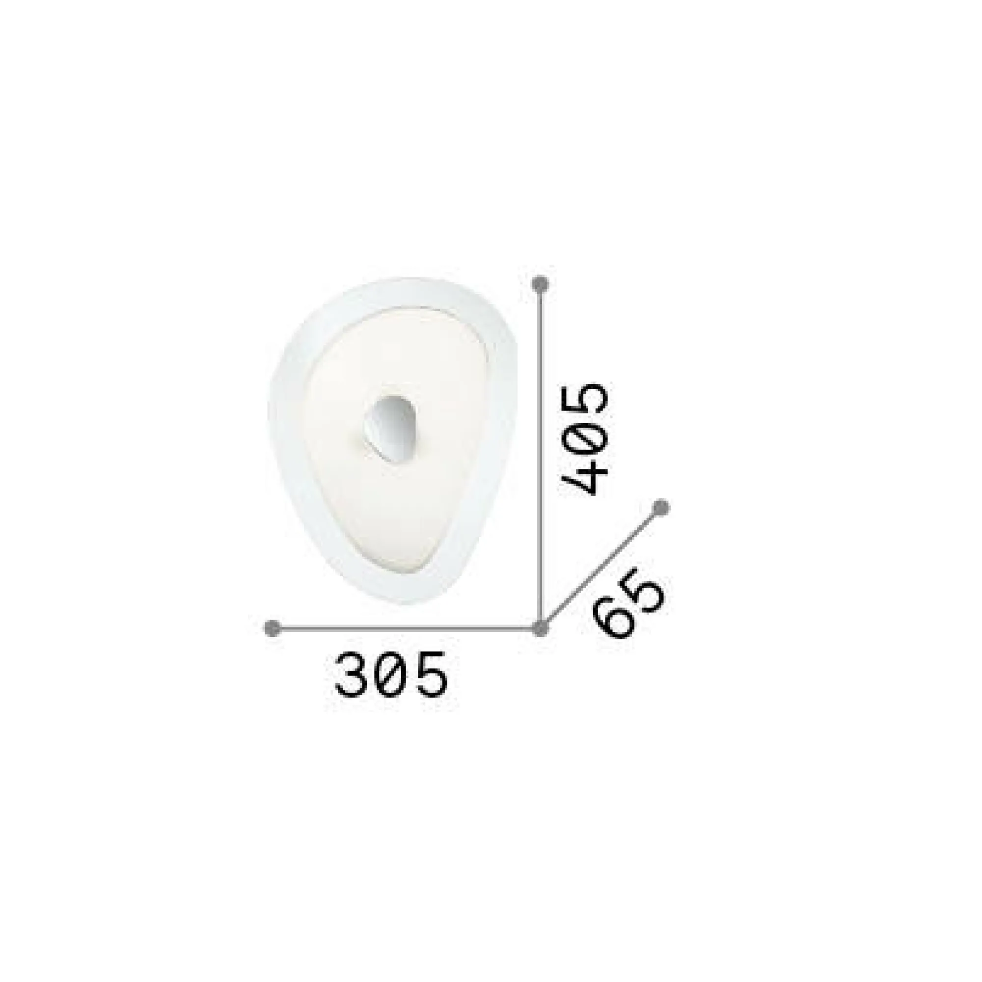 Ideal-Lux - Lampada da soffitto GEKO PL3, 41 x 31 x h7 cm,<Dmora Store