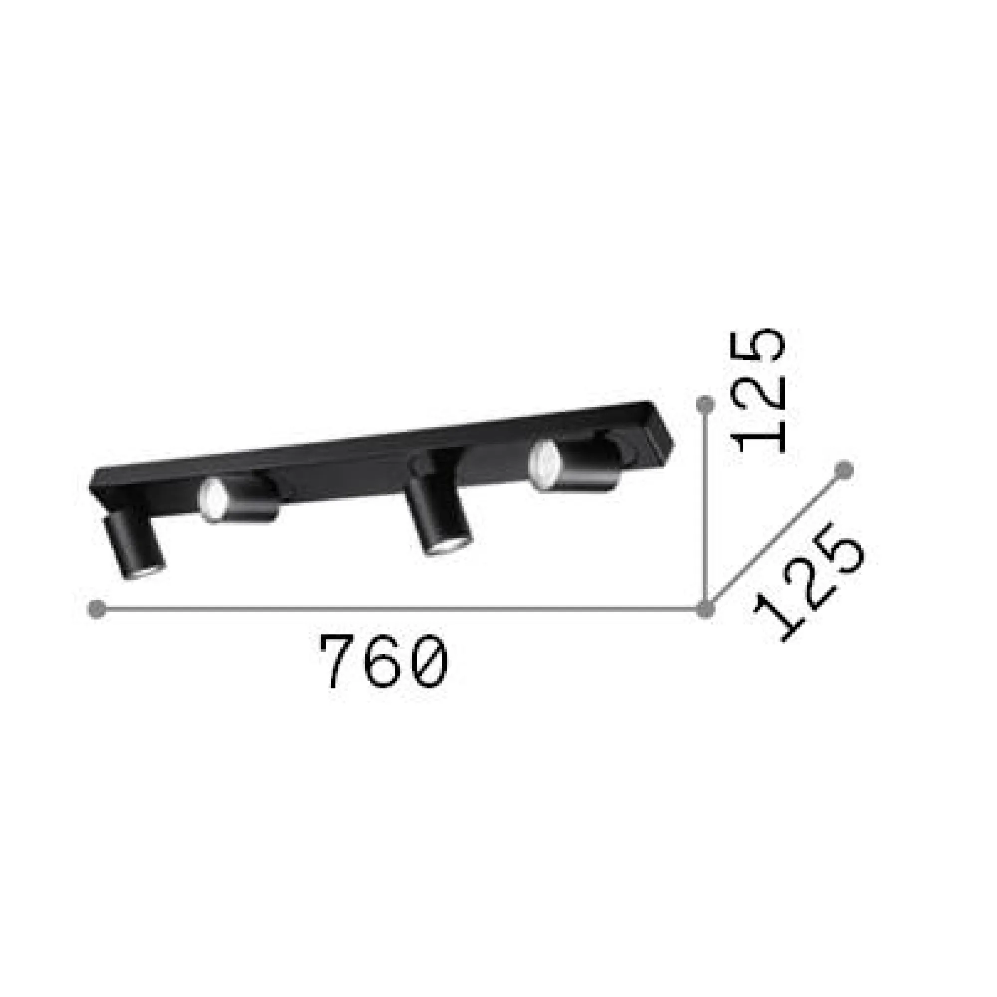 Ideal-Lux - Lampada da soffitto RUDY PL4 ROUND , 76 x 13 x h9 cm,<Dmora Online