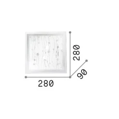 Ideal-Lux - Lampada da soffitto OCEAN PL2 COLOR, 28 x 9 x h28 cm,<Dmora Cheap