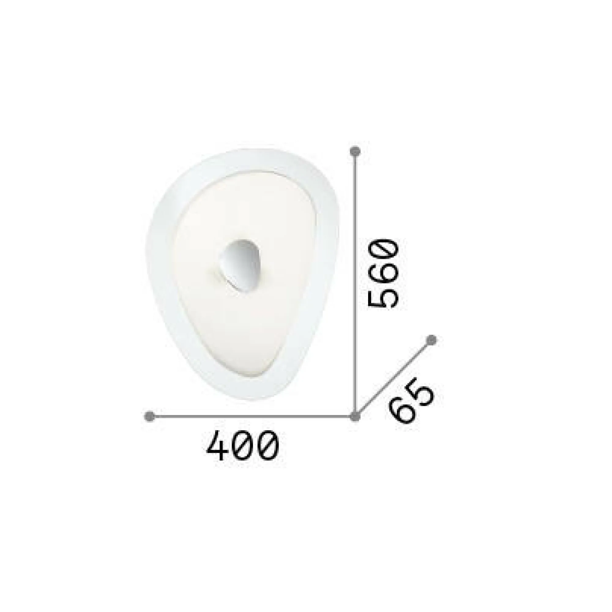 Ideal-Lux - Lampada da soffitto GEKO PL4, 56 x 40 x h7 cm,<Dmora Cheap