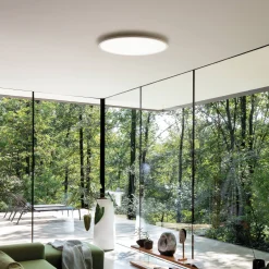 Ideal-Lux - Lampada da soffitto FLY SLIM PL D60 3000K, 60 x 60 x h4 cm,<Dmora New