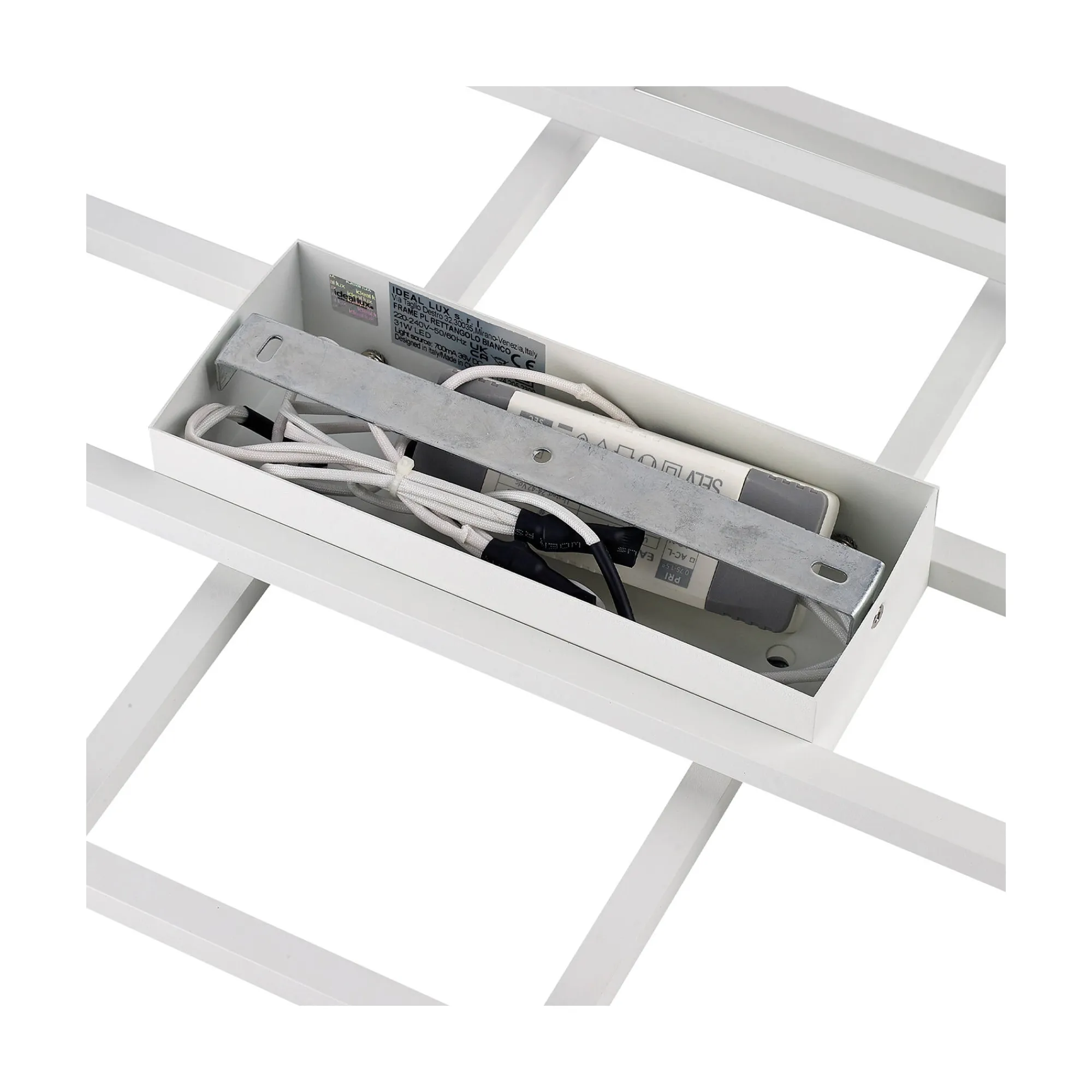 Ideal-Lux - Lampada da soffitto FRAME PL RETTANGOLO , 63 x 41 x h6 cm,<Dmora Cheap