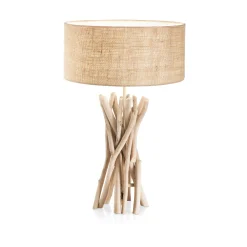 Ideal-Lux - Lampada da tavolo DRIFTWOOD TL1, 40 x 40 x h52 cm,<Dmora Discount