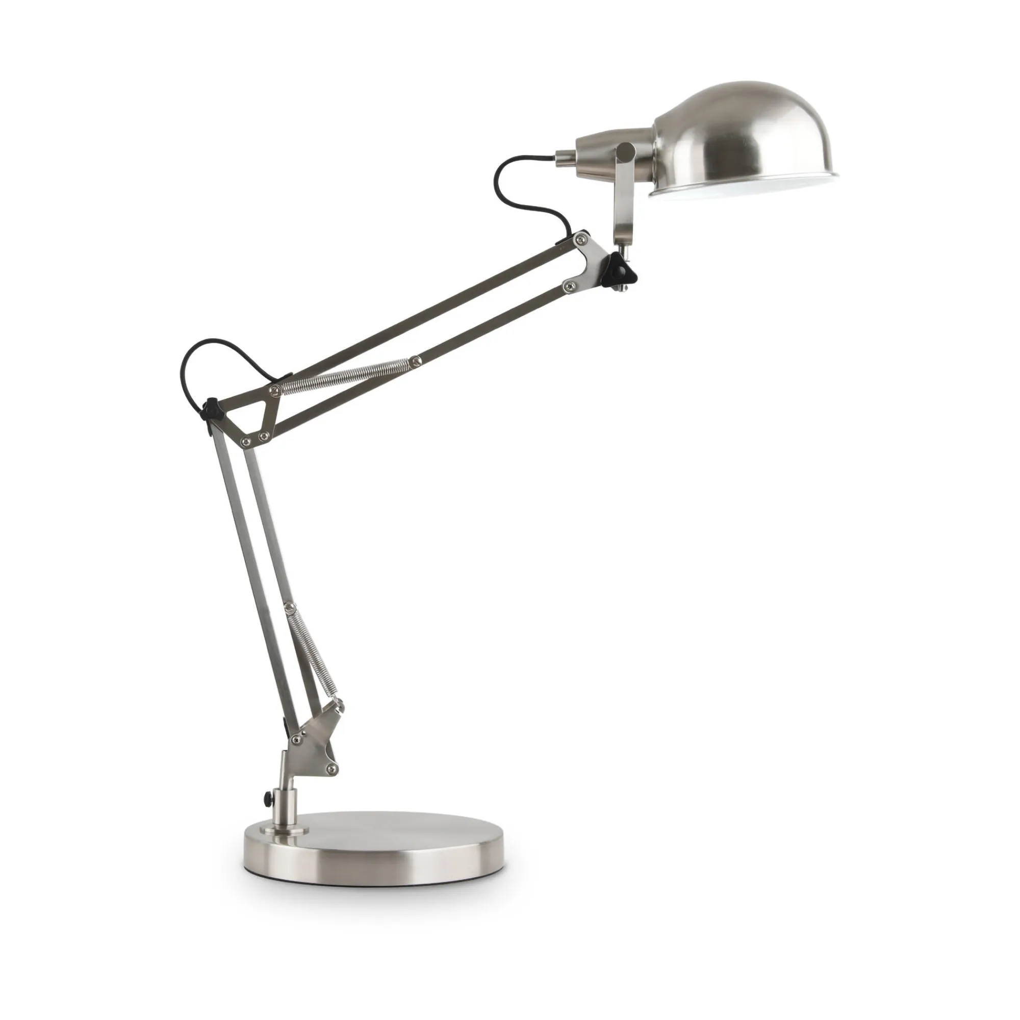 Ideal-Lux - Lampada da tavolo JOHNNY TL1 NICKEL, 21 x 51 x h65 cm,<Dmora Clearance