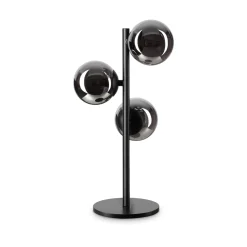 Ideal-Lux - Lampada da tavolo PERLAGE TL3 FUME', 24 x 24 x h43 cm,<Dmora Discount