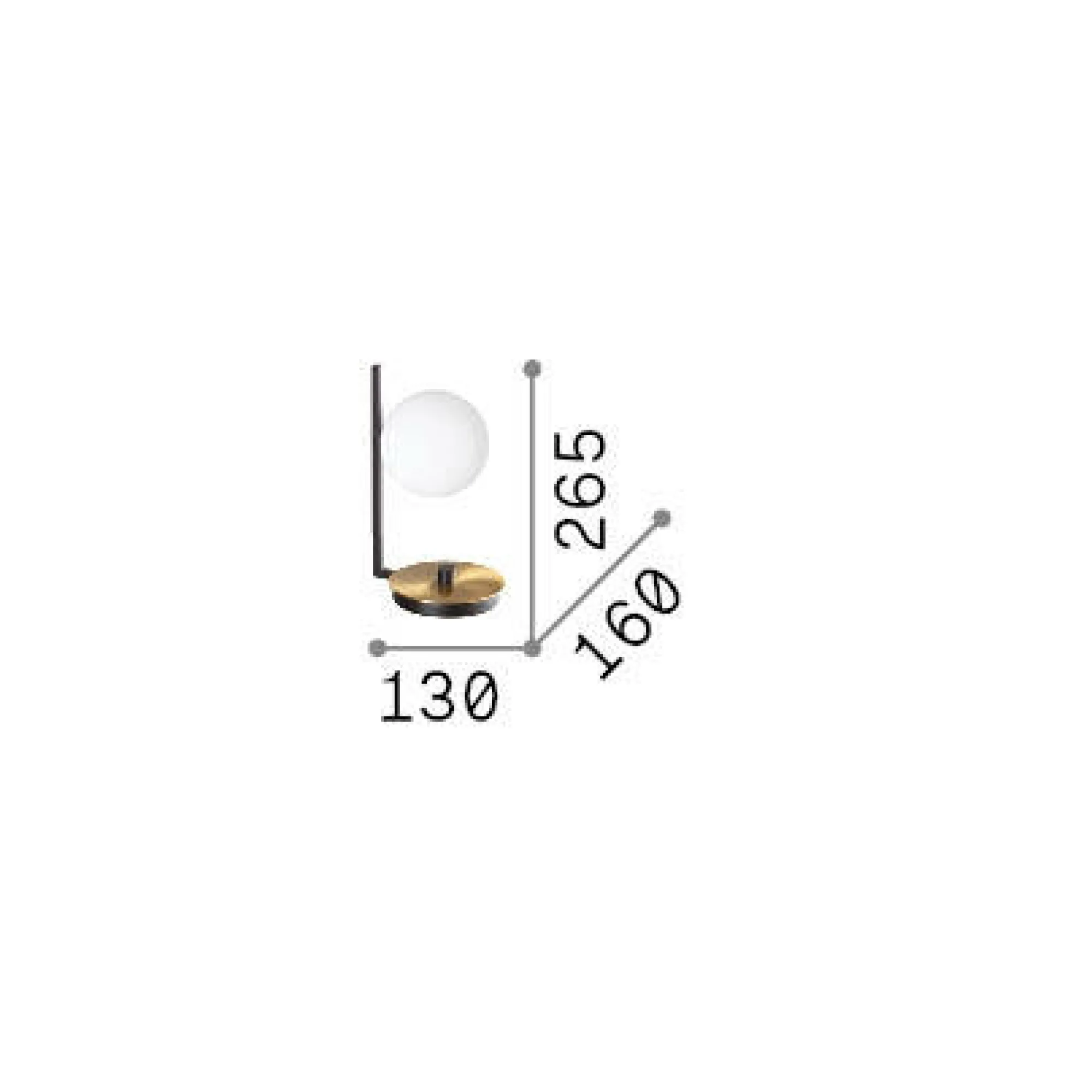 Ideal-Lux - Lampada da tavolo BIRDS TL1, 13 x 16 x h27 cm,<Dmora Outlet