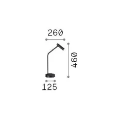 Ideal-Lux - Lampada da tavolo EASY TL , 13 x 26 x h46 cm,<Dmora Hot