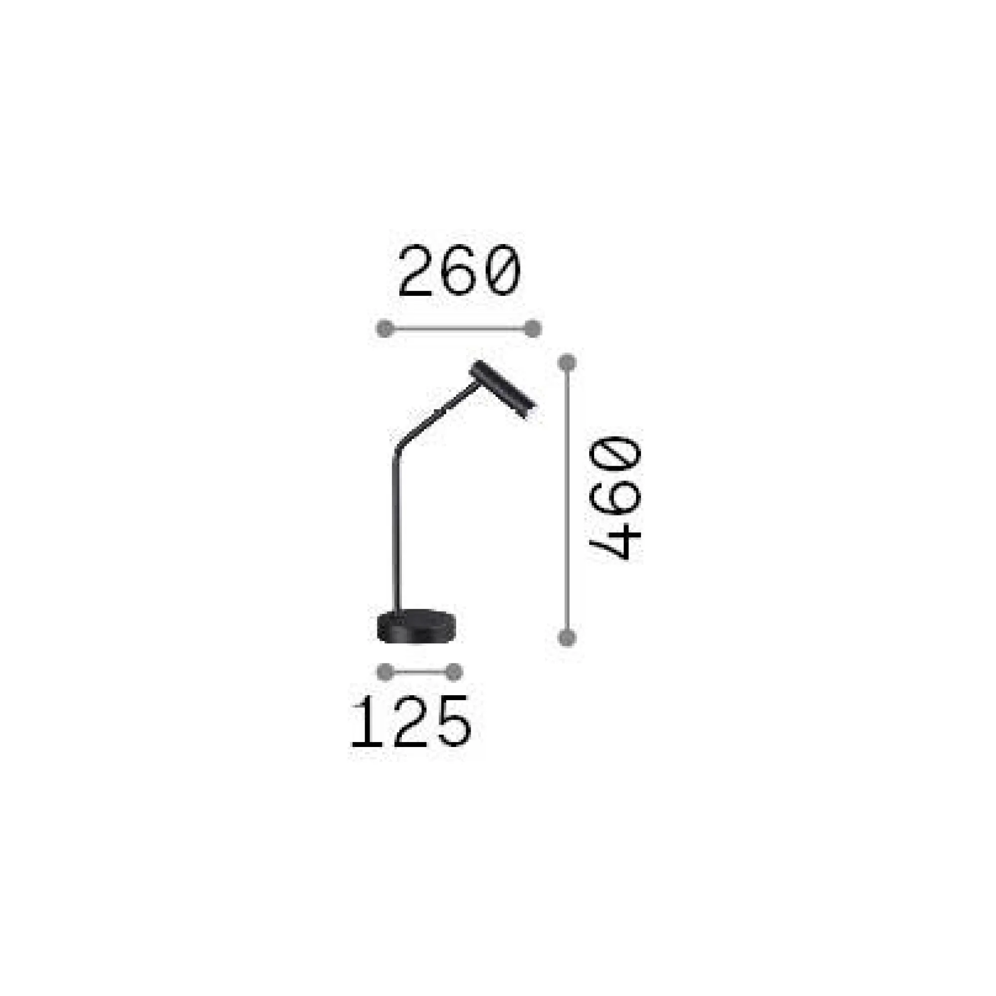 Ideal-Lux - Lampada da tavolo EASY TL , 13 x 26 x h46 cm,<Dmora Hot