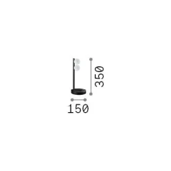 Ideal-Lux - Lampada da tavolo PING PONG TL2 , 15 x 15 x h35 cm,<Dmora Best Sale