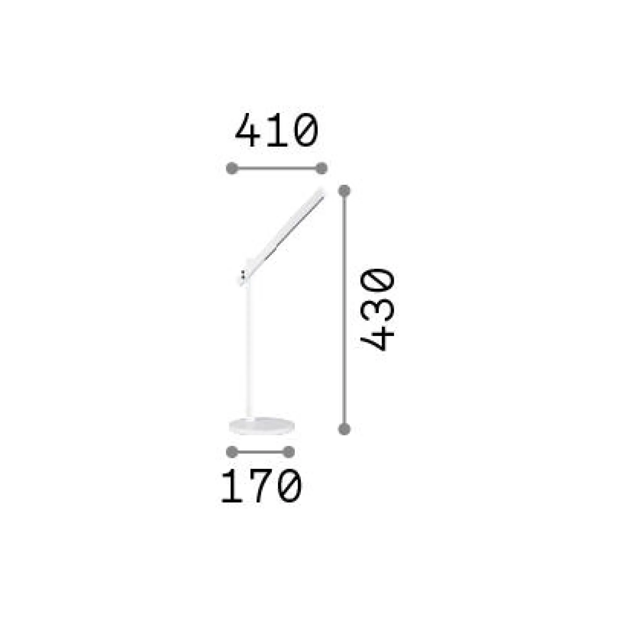 Ideal-Lux - Lampada da tavolo PIVOT TL , 17 x 41 x h43 cm,<Dmora Cheap