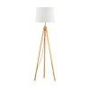 Ideal-Lux - Lampada da terra YORK PT1 WOOD, 48 x 48 x h164 cm,<Dmora Flash Sale