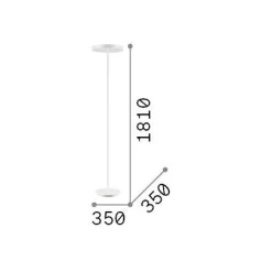 Ideal-Lux - Lampada da terra COLONNA PT4 , 35 x 35 x h181 cm,<Dmora Best Sale