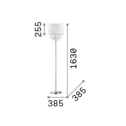 Ideal-Lux - Lampada da terra OPERA PT1, 39 x 39 x h163 cm,<Dmora Fashion