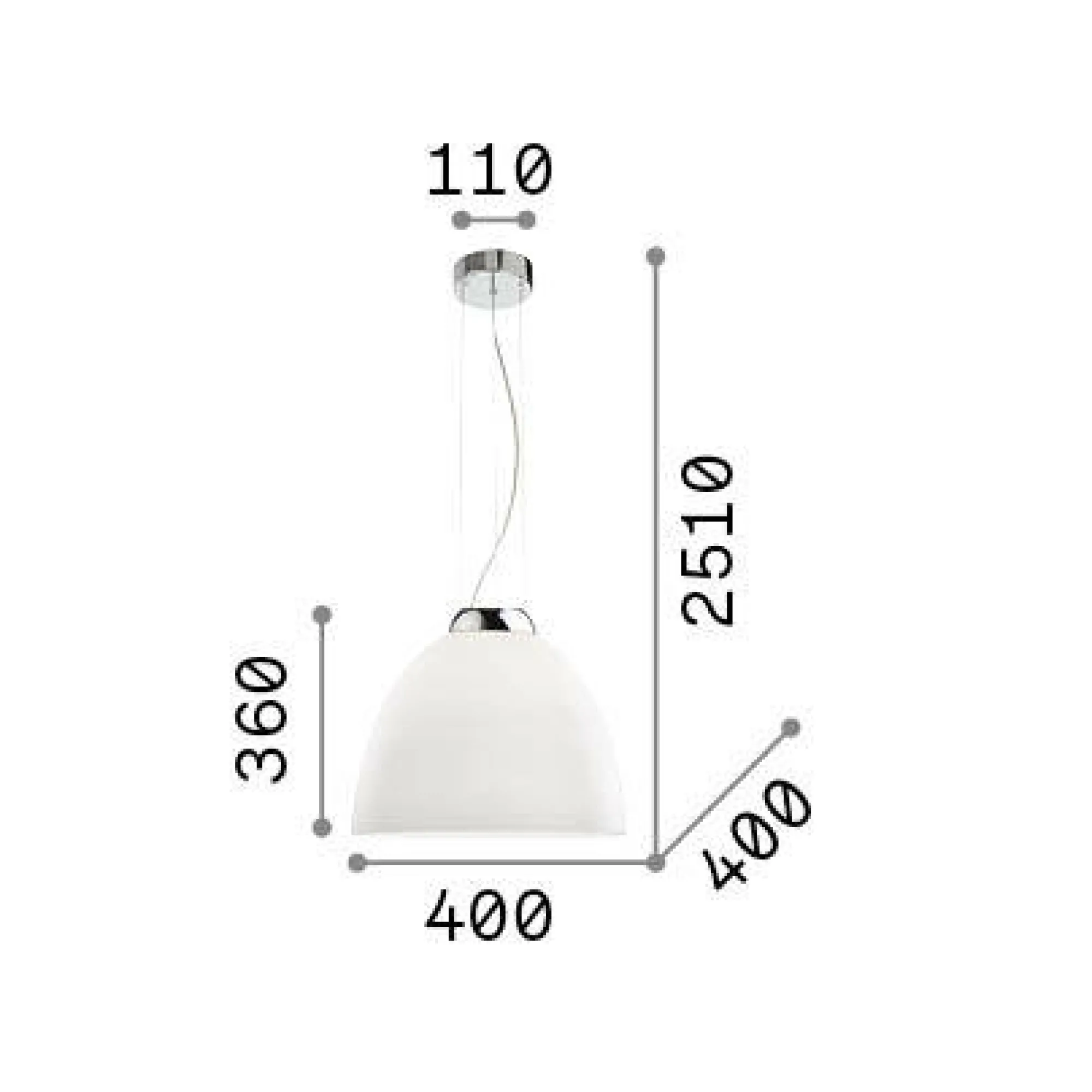 Ideal-Lux - Lampada da terra FIRENZE PT1 , 42 x 42 x h165 cm,<Dmora Fashion
