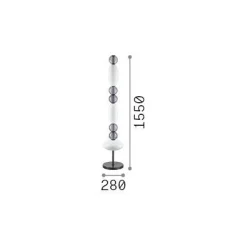 Ideal-Lux - Lampada da terra LUMIERE PT, 28 x 28 x h155 cm,<Dmora Best