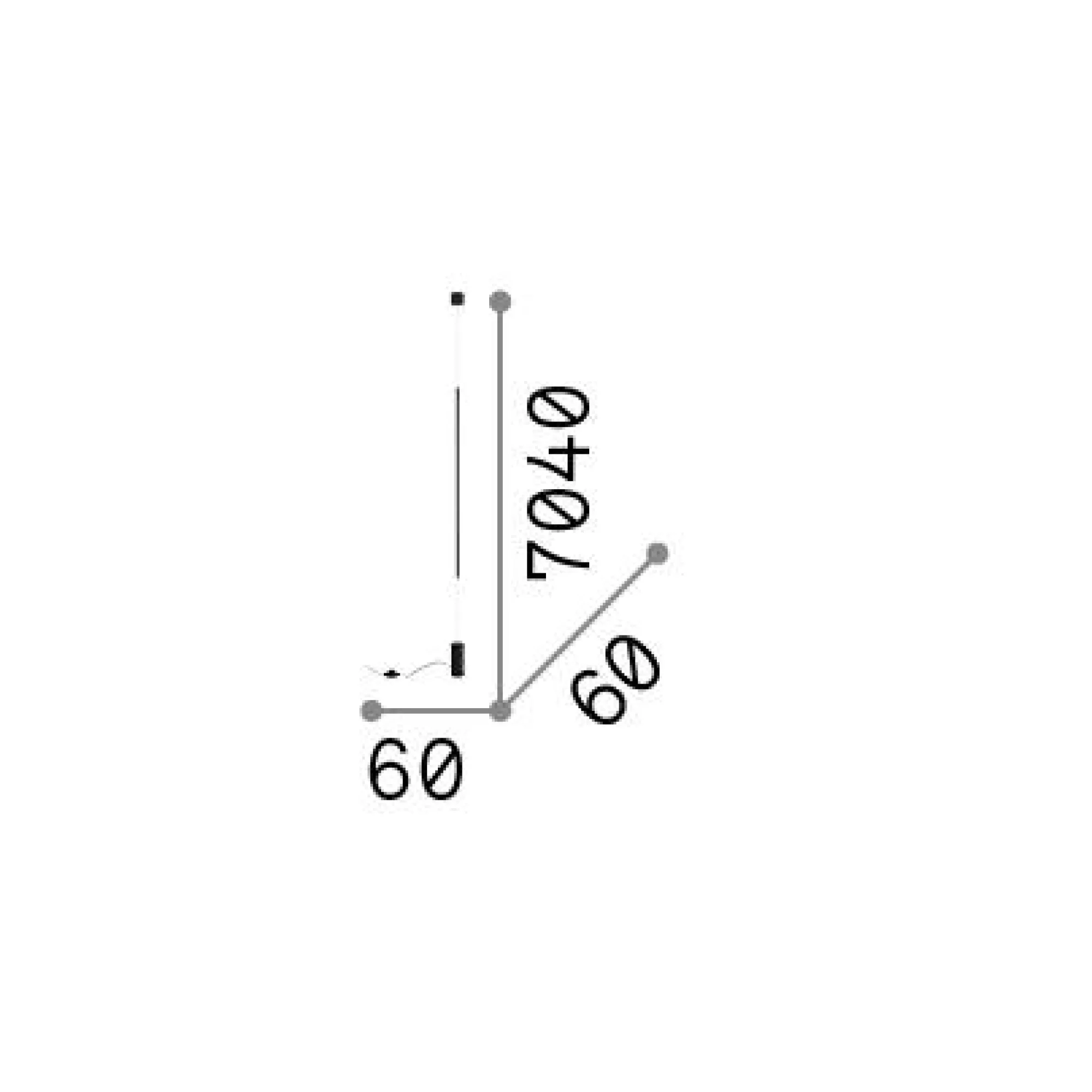 Ideal-Lux - Lampada da terra FILO PT , 6 x 6 x h704 cm,<Dmora Discount