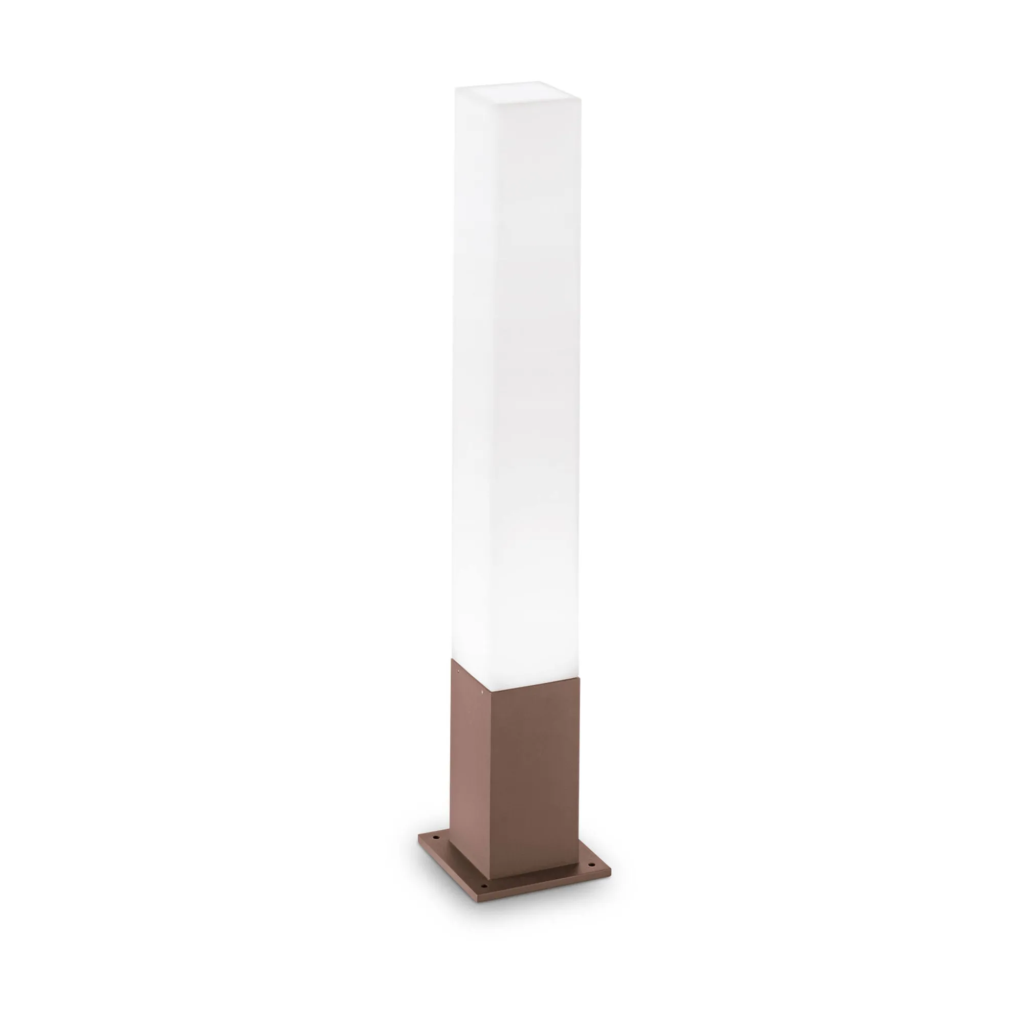 Ideal-Lux - Lampada outdoor EDO OUTDOOR PT1 SQUARE COFFEE, 15 x 15 x h79 cm,<Dmora Cheap