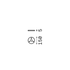 Ideal-Lux - Lampada outdoor HUB BASE, 15 x 15 x h1 cm,<Dmora Hot