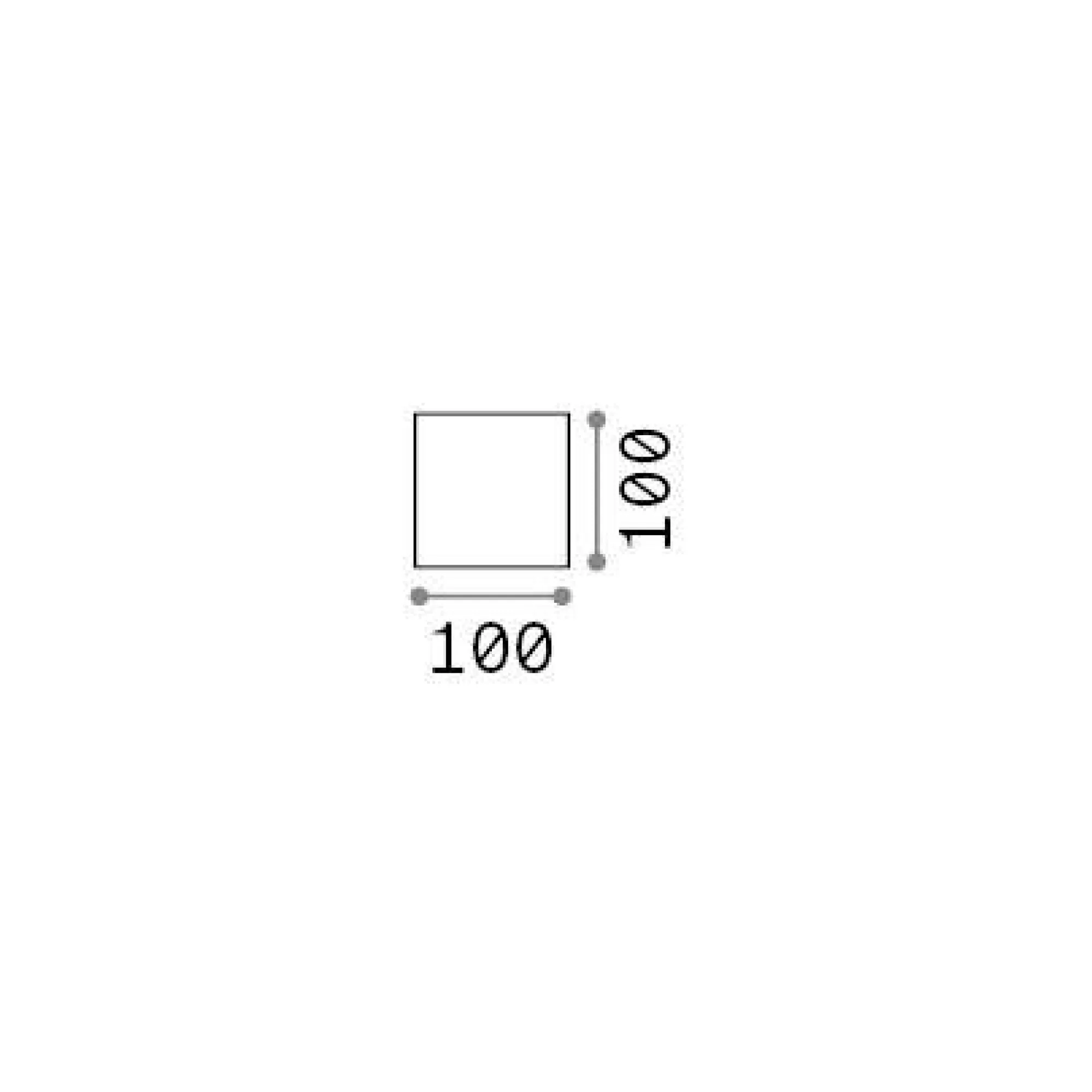 Ideal-Lux - Lampada outdoor RUBIK AP COFFEE 4000K, 10 x 10 x h10 cm,<Dmora Store