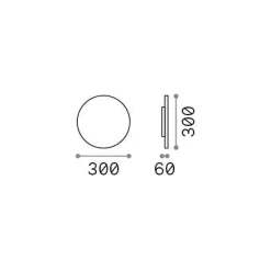 Ideal-Lux - Lampada outdoor PUNTO AP D30 COFFEE, 30 x 30 x h6 cm,<Dmora Best