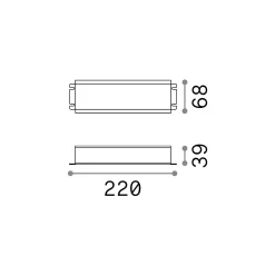 Ideal-Lux - Lampada outdoor ROCKET STARLIGHT THOR DRIVER ON-OFF 100W24Vdc, 22 x 7 x h4 cm,<Dmora Flash Sale
