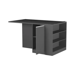 Isola da cucina Abern, 160x90h90 cm, Antracite e Ardesia<Dmora Clearance