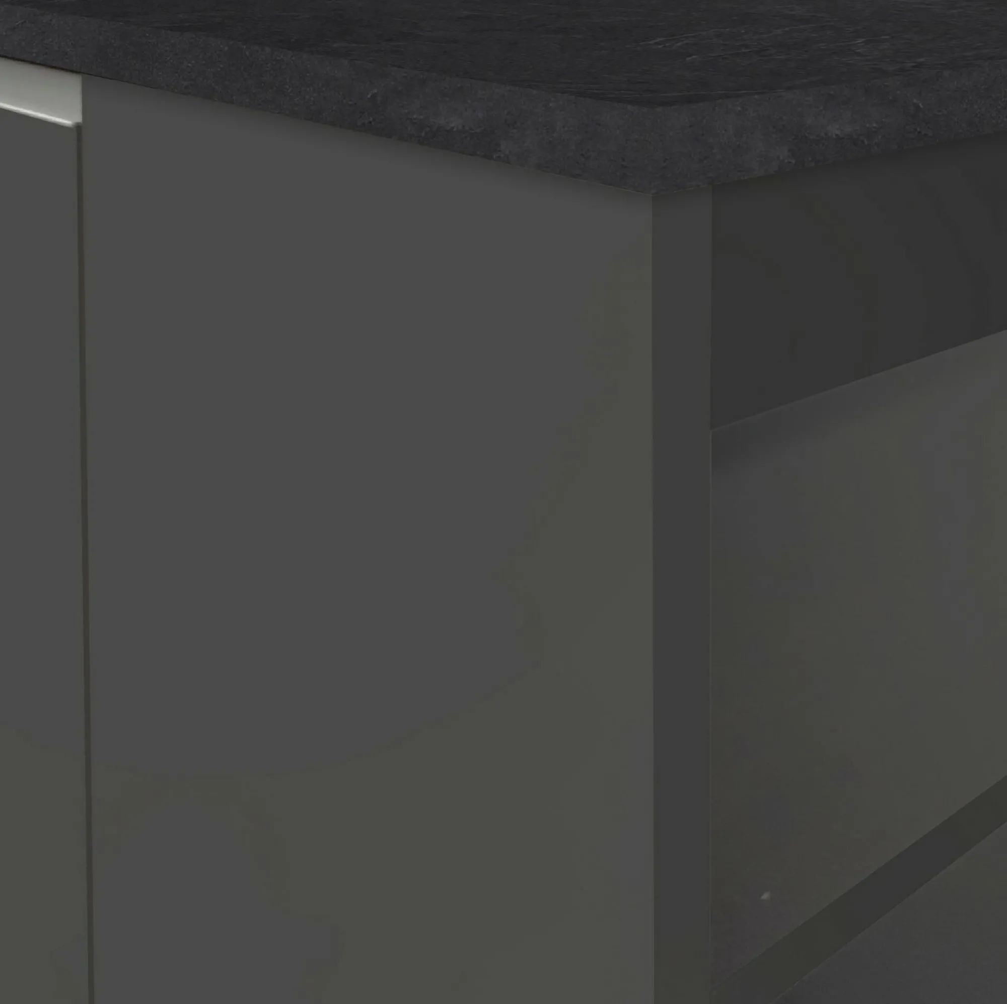Isola da cucina Abern, 160x90h90 cm, Antracite e Ardesia<Dmora Clearance