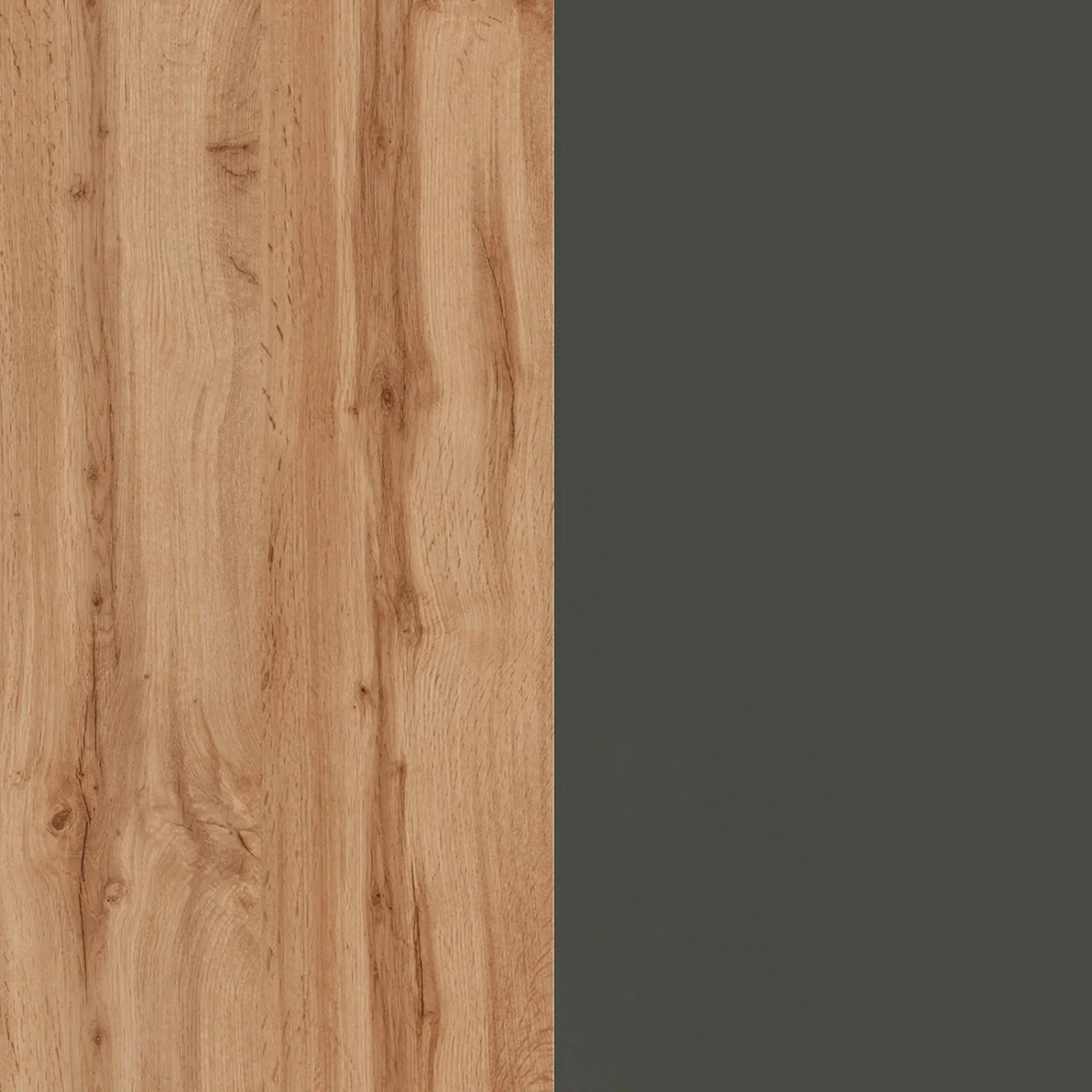 Isola da cucina Abern, 160x90h90 cm, Antracite e Rovere<Dmora Fashion