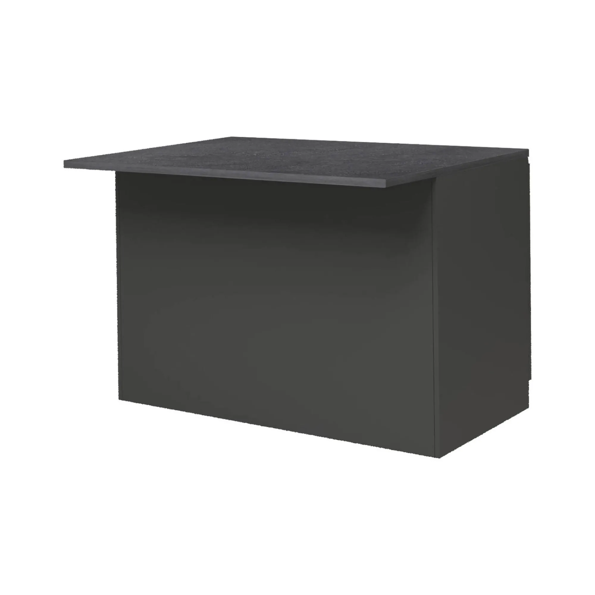 Isola da cucina Analiza, 125x90h90 cm, Antracite e Ardesia<Dmora Outlet