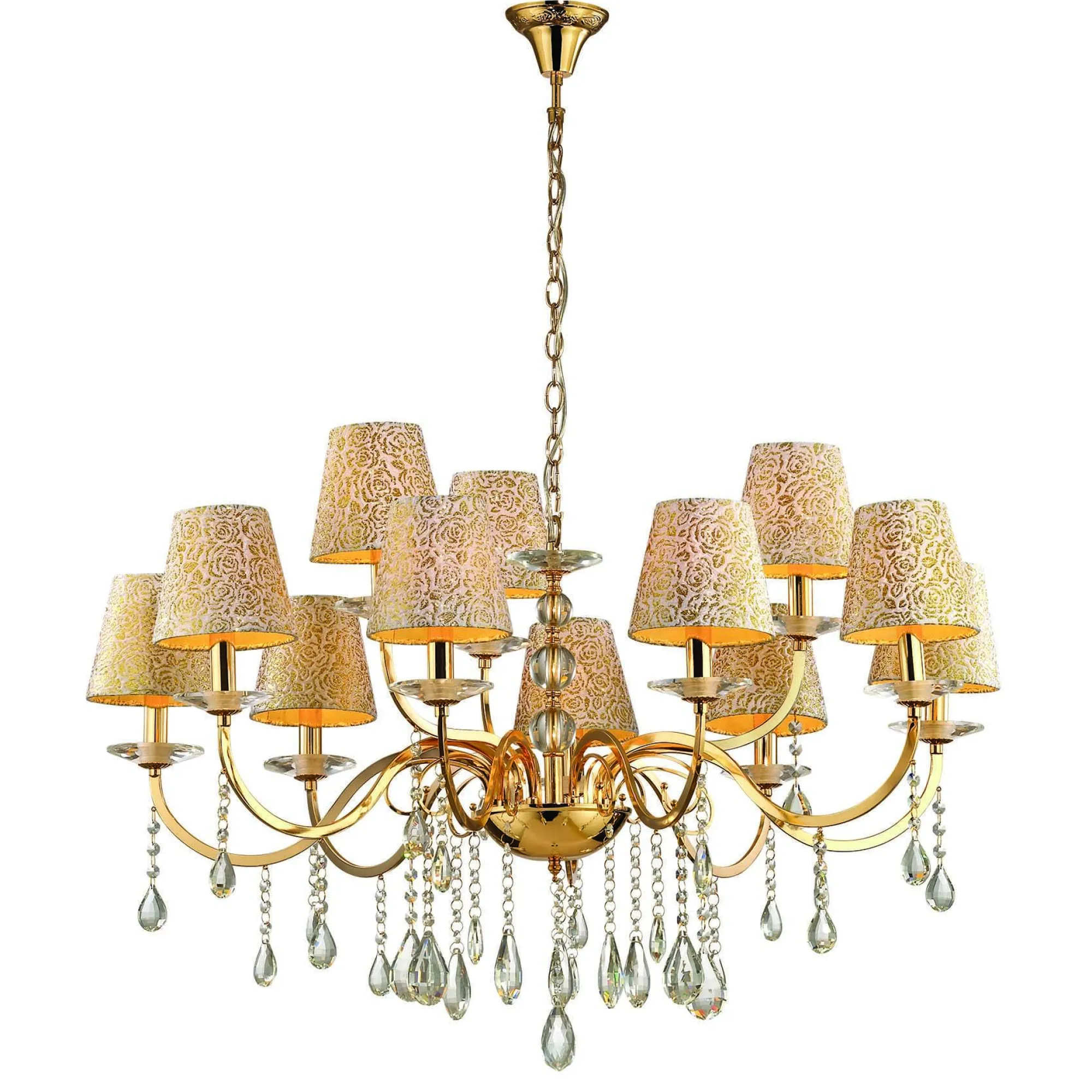Lampada a sospensione, Lampadario, Luminare sospeso, Lampada a pendente, 97x97h80 cm,<Dmora Best