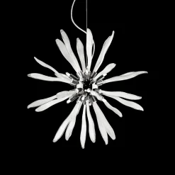 Lampada a sospensione, Lampadario, Luminare sospeso, Lampada a pendente, 50x50h65 cm,<Dmora Online