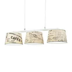 Lampada a sospensione, Lampadario, Luminare sospeso, Lampada a pendente, 70x20h30 cm,<Dmora Cheap