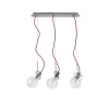 Lampada a sospensione, Lampadario, Luminare sospeso, Lampada a pendente, Made in Italy, 12x58h13 cm, Cromo<Dmora Sale