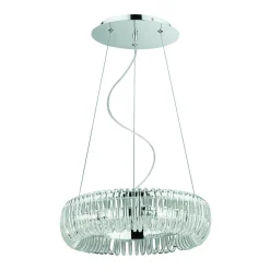 Lampada a sospensione, Lampadario, Luminare sospeso, Lampada a pendente, 40x40h25 cm,<Dmora Flash Sale