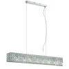 Lampada a sospensione, Lampadario, Luminare sospeso, Lampada a pendente, 99x12h19 cm, Cromo<Dmora Fashion