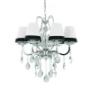 Lampada a sospensione, Lampadario, Luminare sospeso, Lampada a pendente, 62x62h50 cm, Cromo<Dmora Fashion