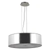 Lampada a sospensione, Lampadario, Luminare sospeso, Lampada a pendente, Made in Italy, 60x60h110 cm, Cromo<Dmora Outlet