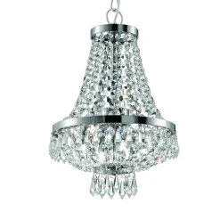 Lampada a sospensione, Lampadario, Luminare sospeso, Lampada a pendente, 25x25h55 cm,<Dmora Hot