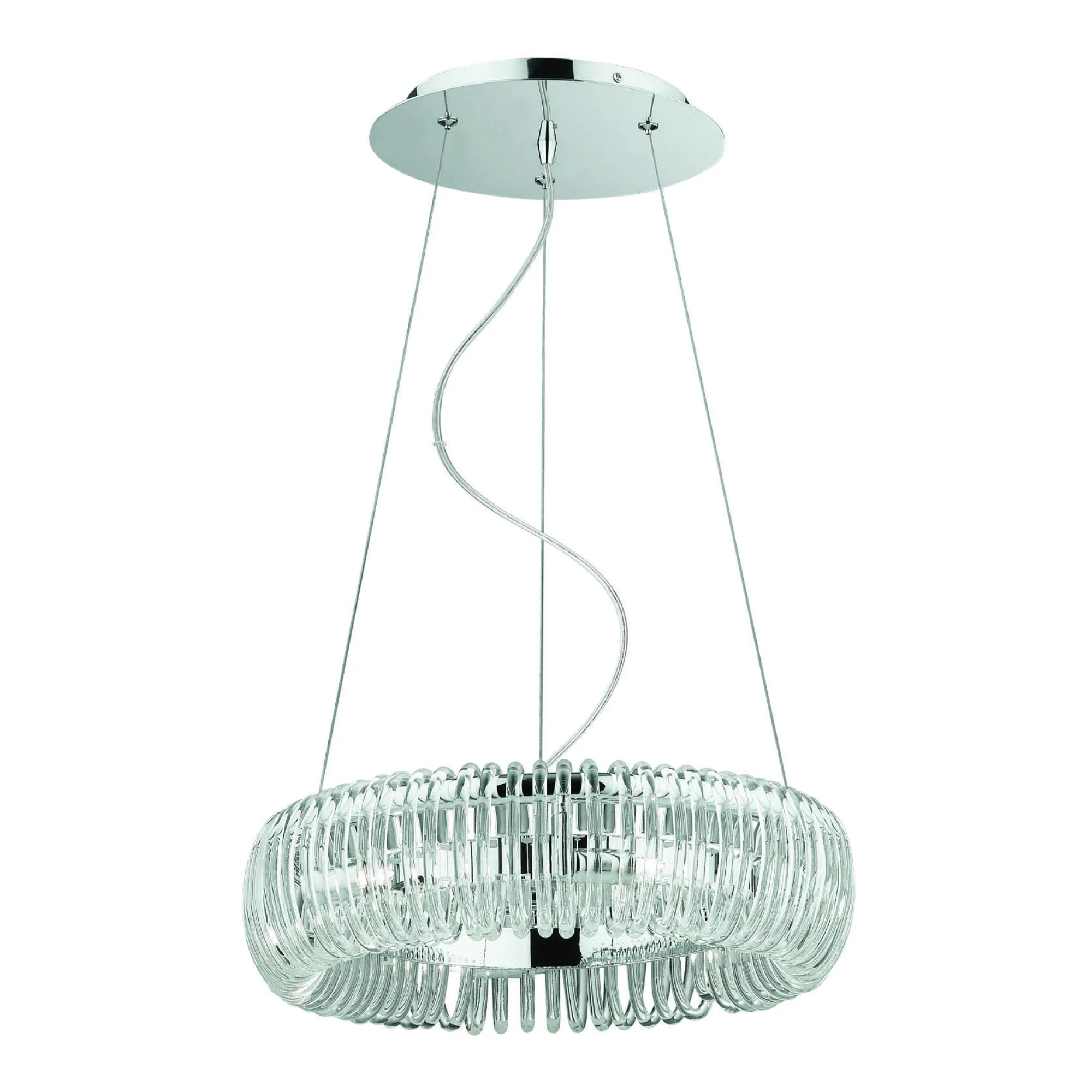 Lampada a sospensione, Lampadario, Luminare sospeso, Lampada a pendente, 40x40h25 cm,<Dmora Hot