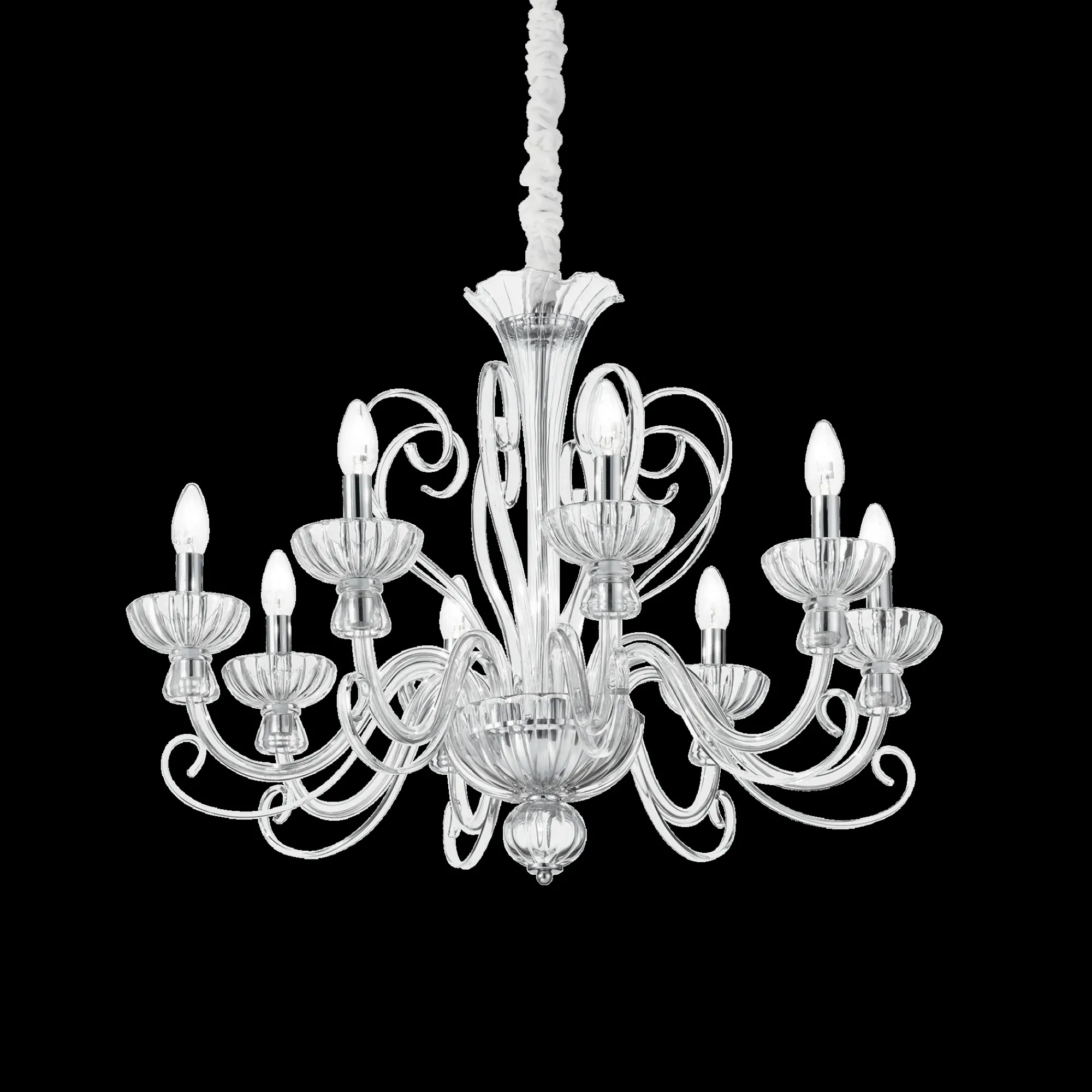 Lampada a sospensione, Lampadario, Luminare sospeso, Lampada a pendente, 78x78h80 cm,<Dmora Best