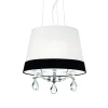 Lampada a sospensione, Lampadario, Luminare sospeso, Lampada a pendente, 40x40h50 cm,<Dmora Cheap