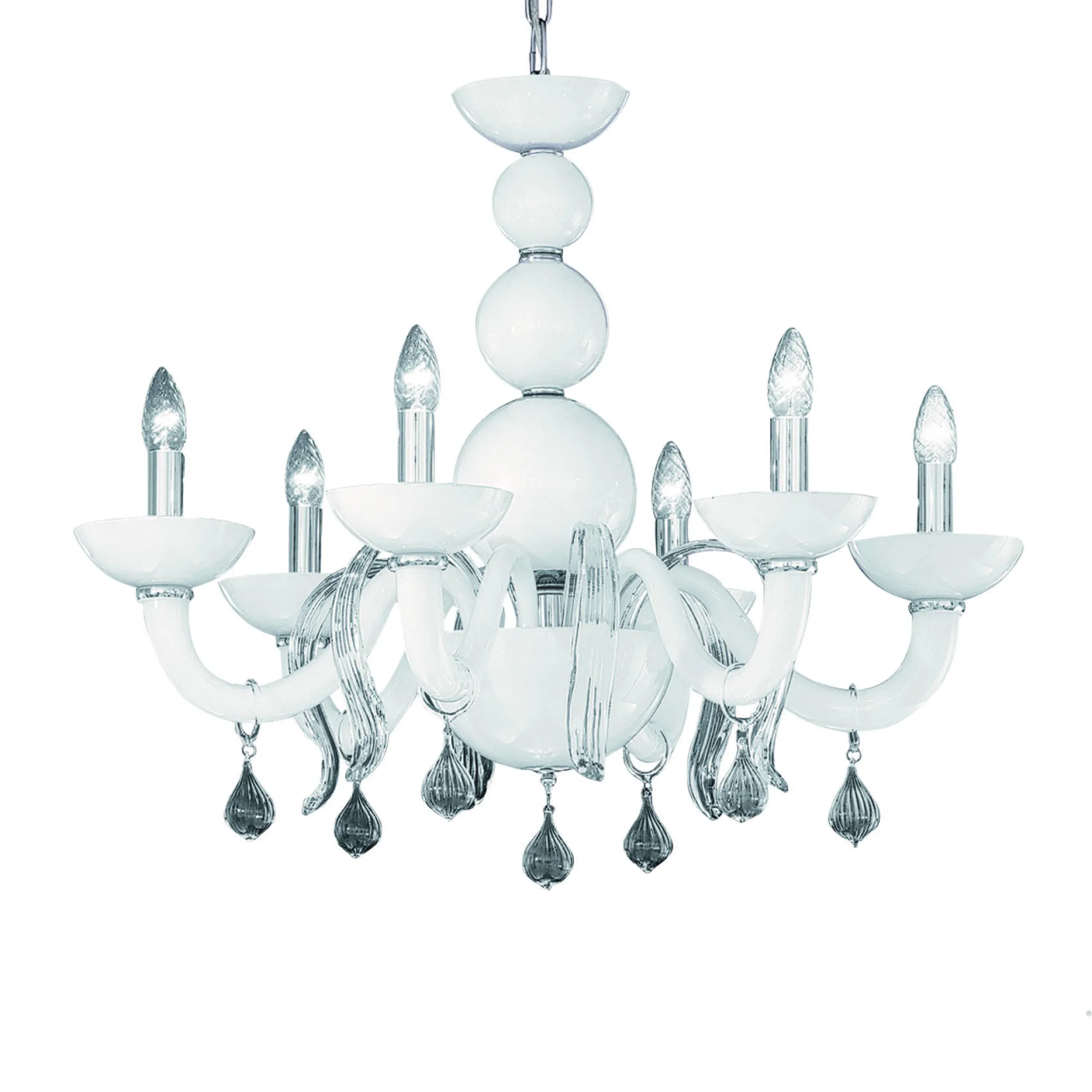 Lampada a sospensione, Lampadario, Luminare sospeso, Lampada a pendente, 76x76h63 cm,<Dmora Discount